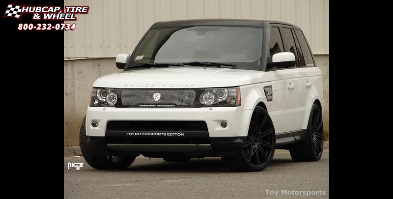 vehicle gallery/land rover sport niche touring 23.00x105  Brushed | Gloss Clear | Polished Lip wheels and rims